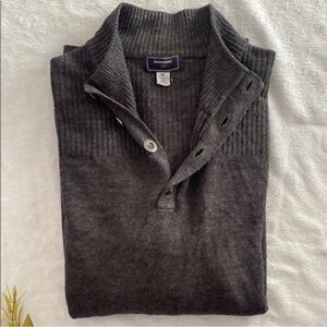 DOCKERS Men's Charcoal Zip-Up Sweater. Size XL